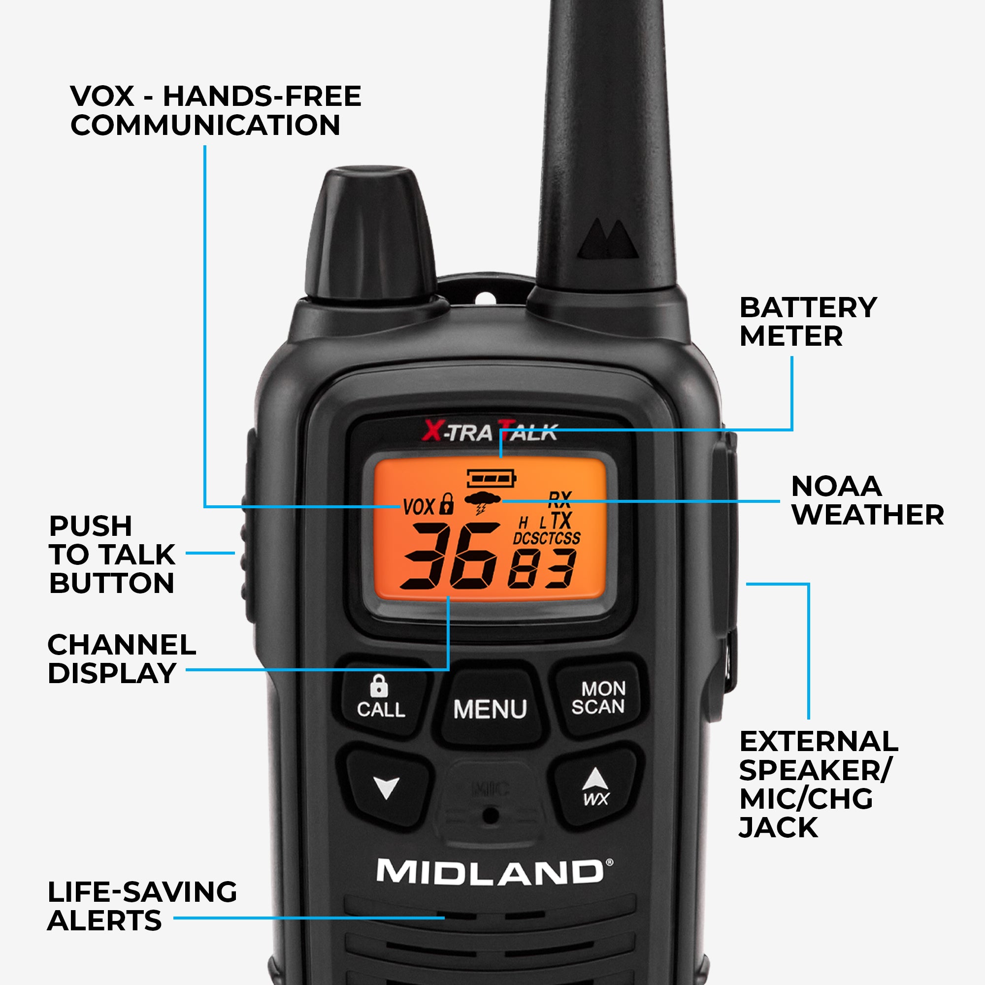 LXT633VP3 Two-Way Radio 3-Pack | Midland Radio – MIDLAND