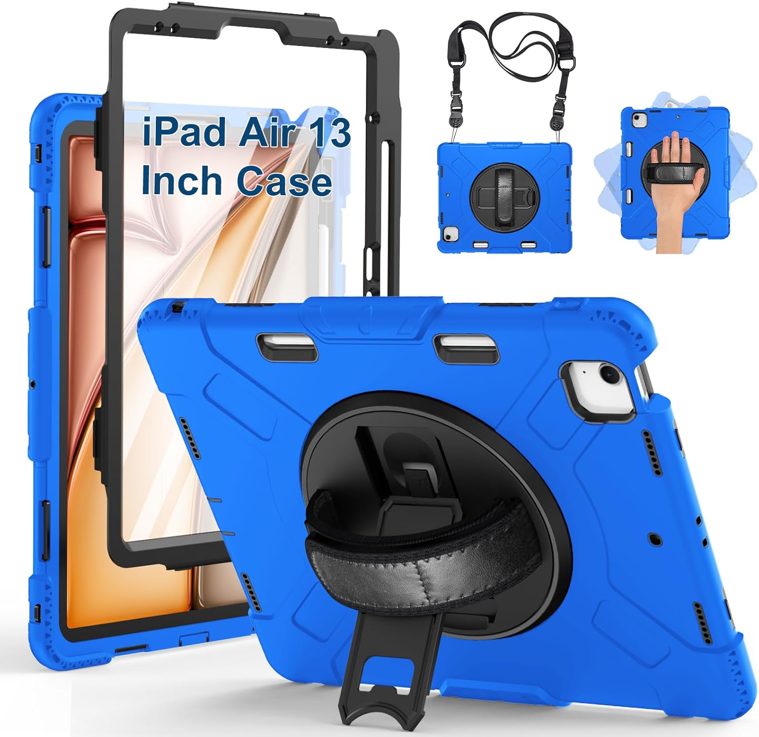Rugged Protective Case for iPad Air 13 inch M3 2025/ M2 2024 Case