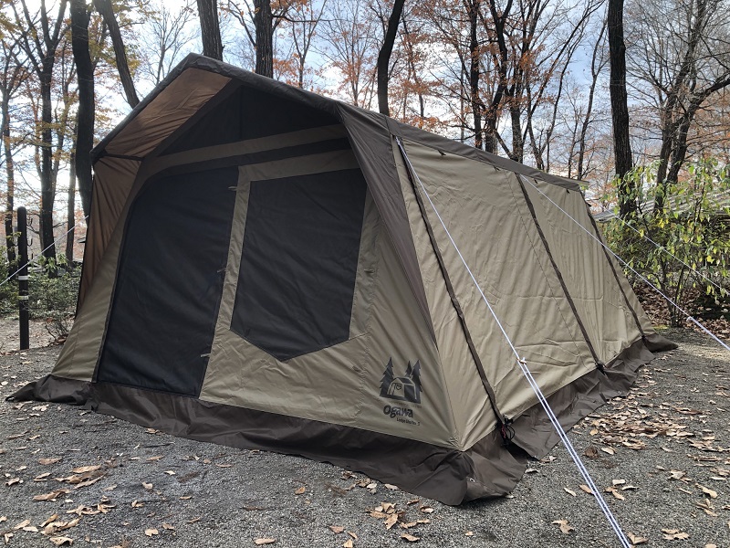 キャンパー終の棲家？ogawa ロッジシェルターII 初張りレビュー