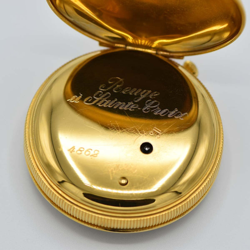 懐中時計 稼働 リュージュ オルゴール 手巻き からくり アンティーク