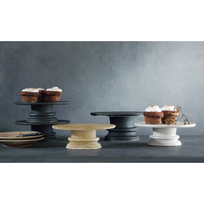 cake stand M [hibi] | MISHIM POTTERY CREATION