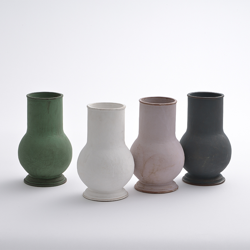 flower vase [藍墨茶] | MISHIM POTTERY CREATION