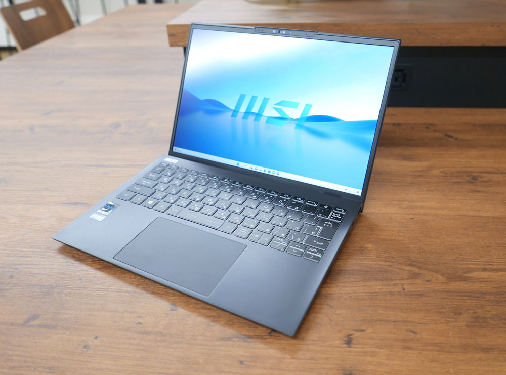 MSI Prestige 13Evo A12M 最新の薄型・軽量・高速ビジネスノート実機