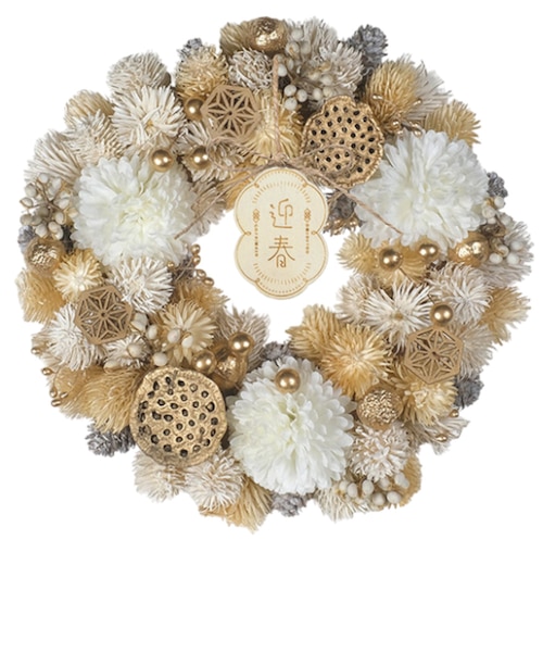 当商品送料無料】お正月 リース M 通販 玄関リース 冬 玄関 飾り M