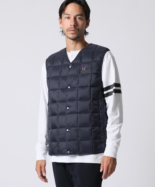 EC限定]TAION × Psycho Bunny コラボ ダウンベスト｜サイコバニーの