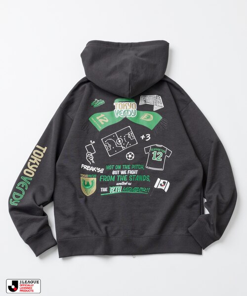 J.LEAGUE × FREAK'S STORE 別注SUPPORTERS ZIP HOODIE【東京ヴェルディ