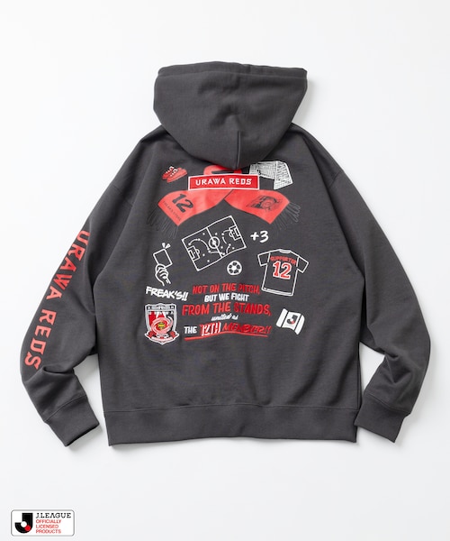 J.LEAGUE × FREAK'S STORE 別注SUPPORTERS ZIP HOODIE【浦和レッズ