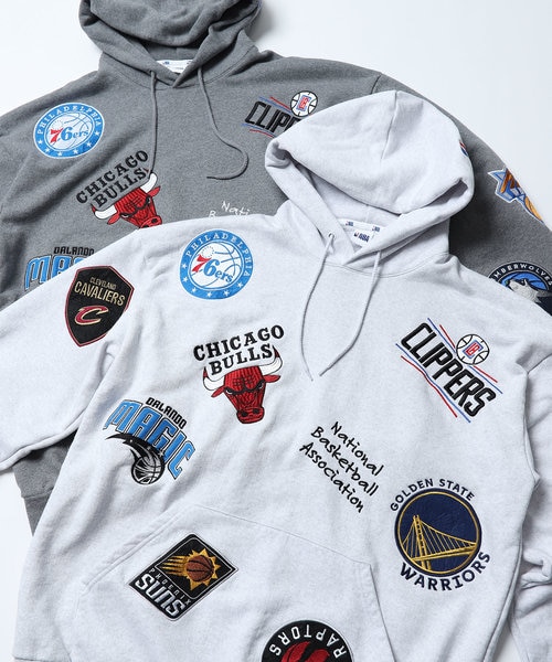 NBA チームワッペン刺繍 裏毛 スウェットパーカー｜フリークスストアの