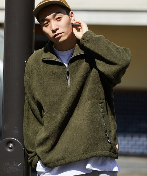 ハーフZIPフリースJKT｜フリークスストアの通販｜&mall（アンドモール