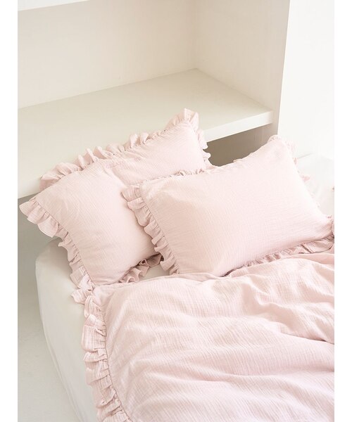 Sleep】ダブルガーゼフリル2点セット（シングル）｜ジェラートピケの