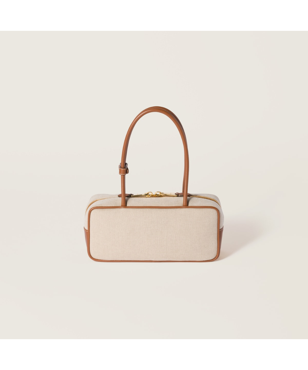 MIU MIU/ミュウミュウ通販 | ボー キャンバスxレザー バッグ【送料無料