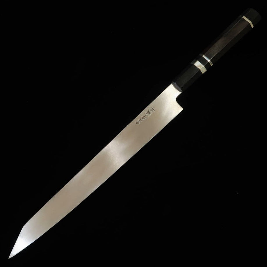 シェフヒロ×三浦】三浦 佩 別誂「広」 銀紙三号 霞 水牛黒角口輪銀巻