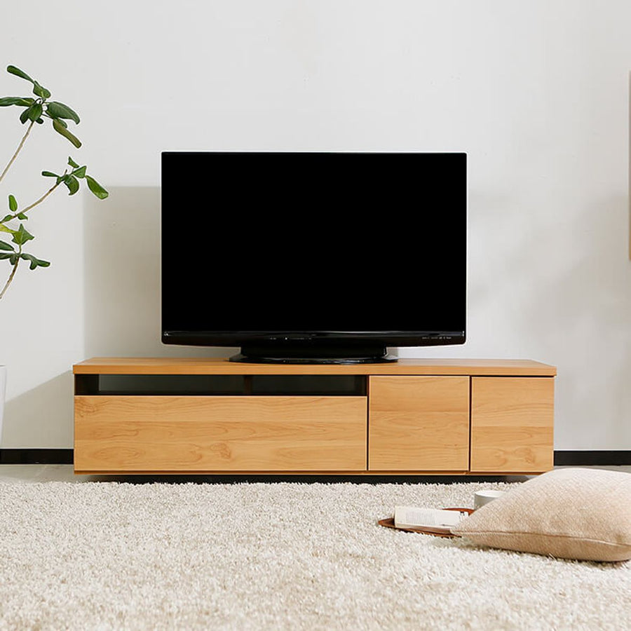 LOWYA(ロウヤ) テレビ台 日本製 ローテレビ台 50V型対応 完成品 木製