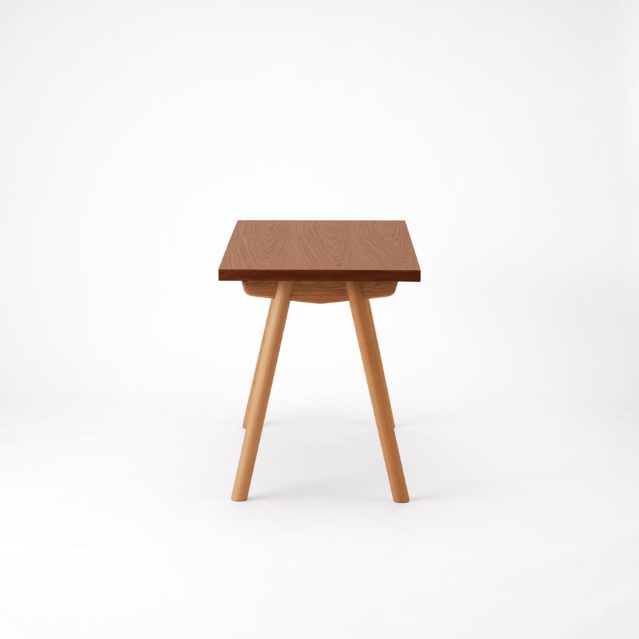 ENEN(エネン) KUUM Table W1200×D600 オーク突板ブラウン 木脚 V