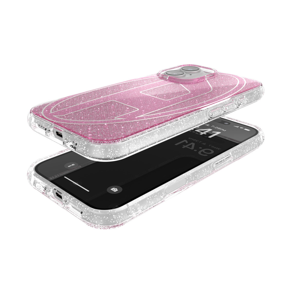 iPhone 16ケース Oval D Glitter ピンク – MiraiSell Selection