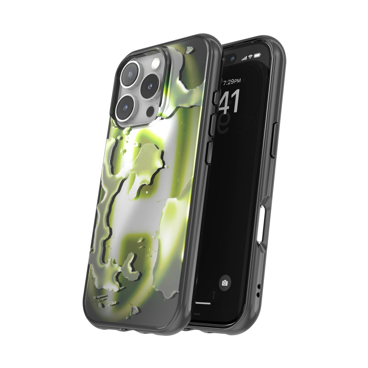 iPhone 16 Proケース Oval D Neon ブラック/イエロー – MiraiSell