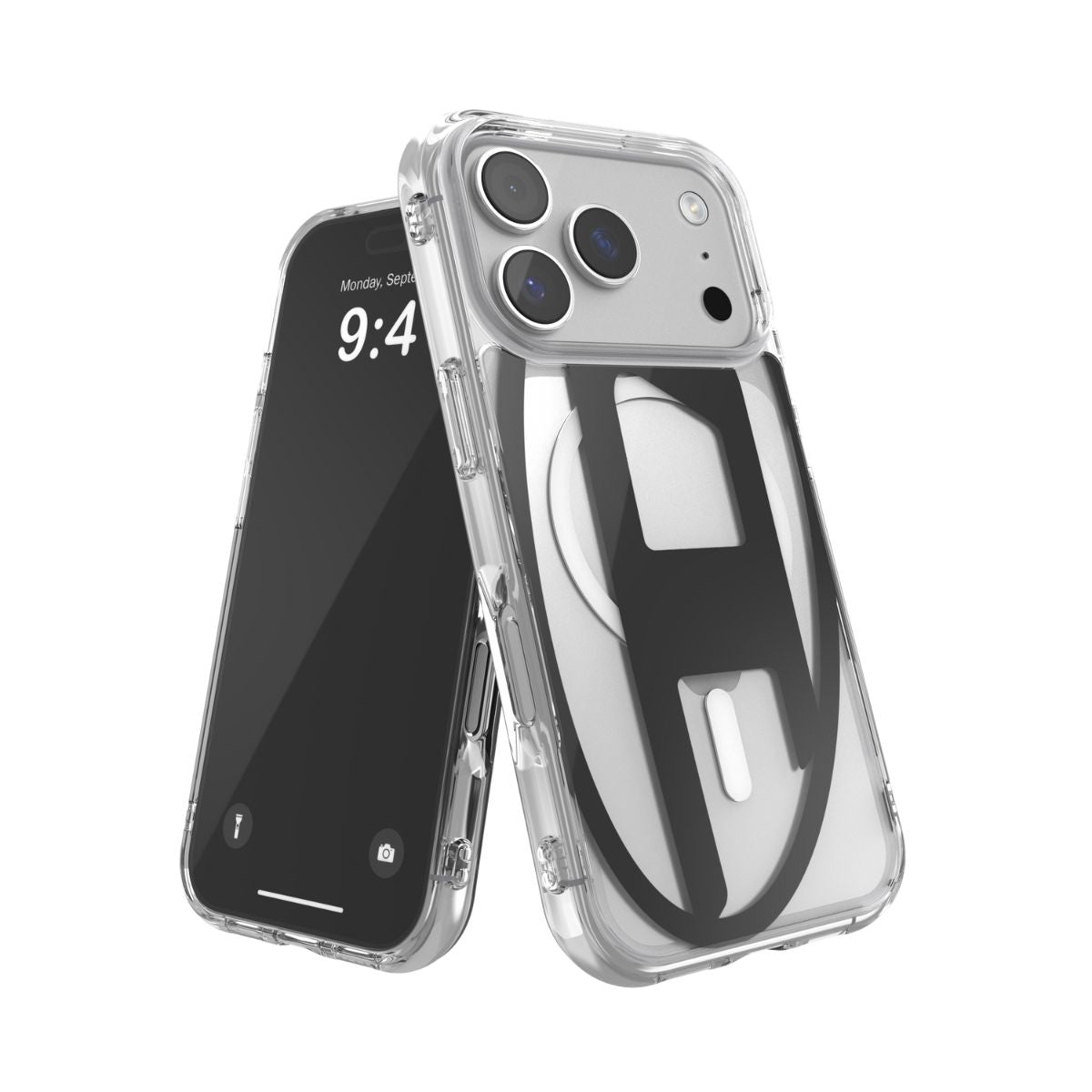 iPhone 17 Proケース Oval D Metallic Magsafe クリア/ブラック