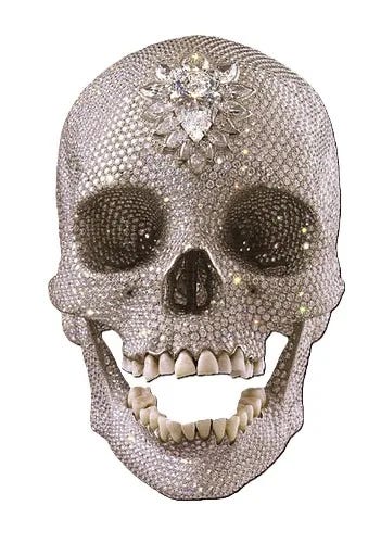 Damien Hirst's Diamond Skull: A Glittering Confrontation with
