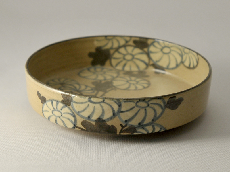 乾山写菊紋平向付 | 水間焼｜京焼・清水焼｜公式通販サイト