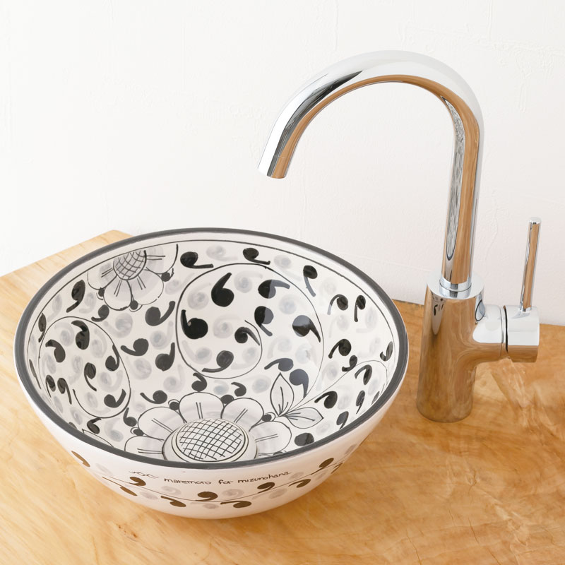 洗面ボウル シチリア陶器 H-BS010O｜おしゃれな洗面ボウル(洗面器)通販