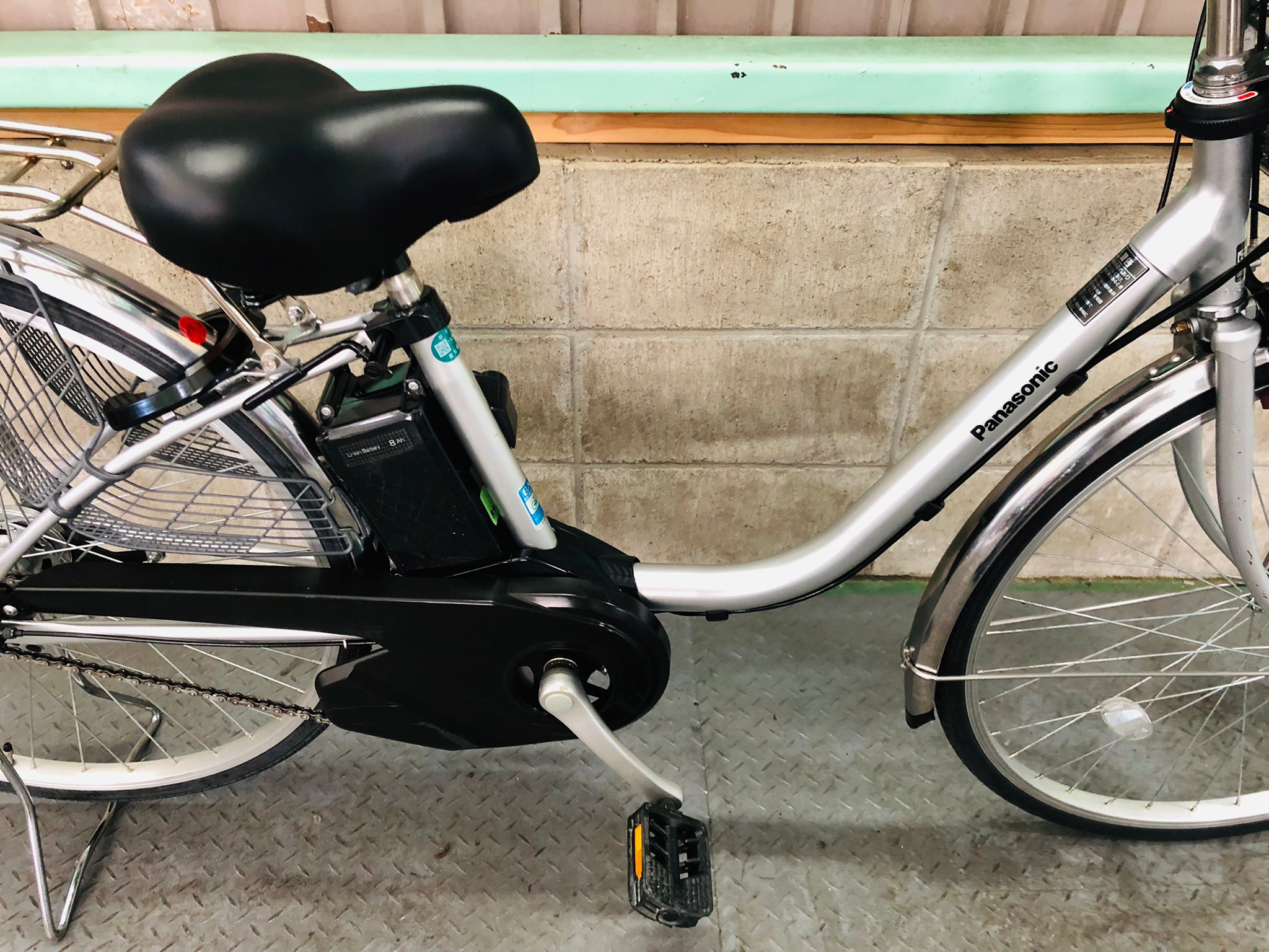 パナソニック新機種電動アシスト自転車viviTX26インチシルバーボディー