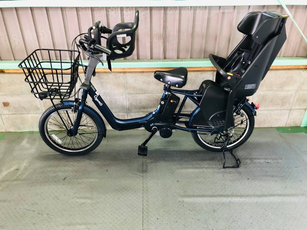 超人気 ブラック 王様 ギュットアニーズ子供乗せ電動アシスト自転車