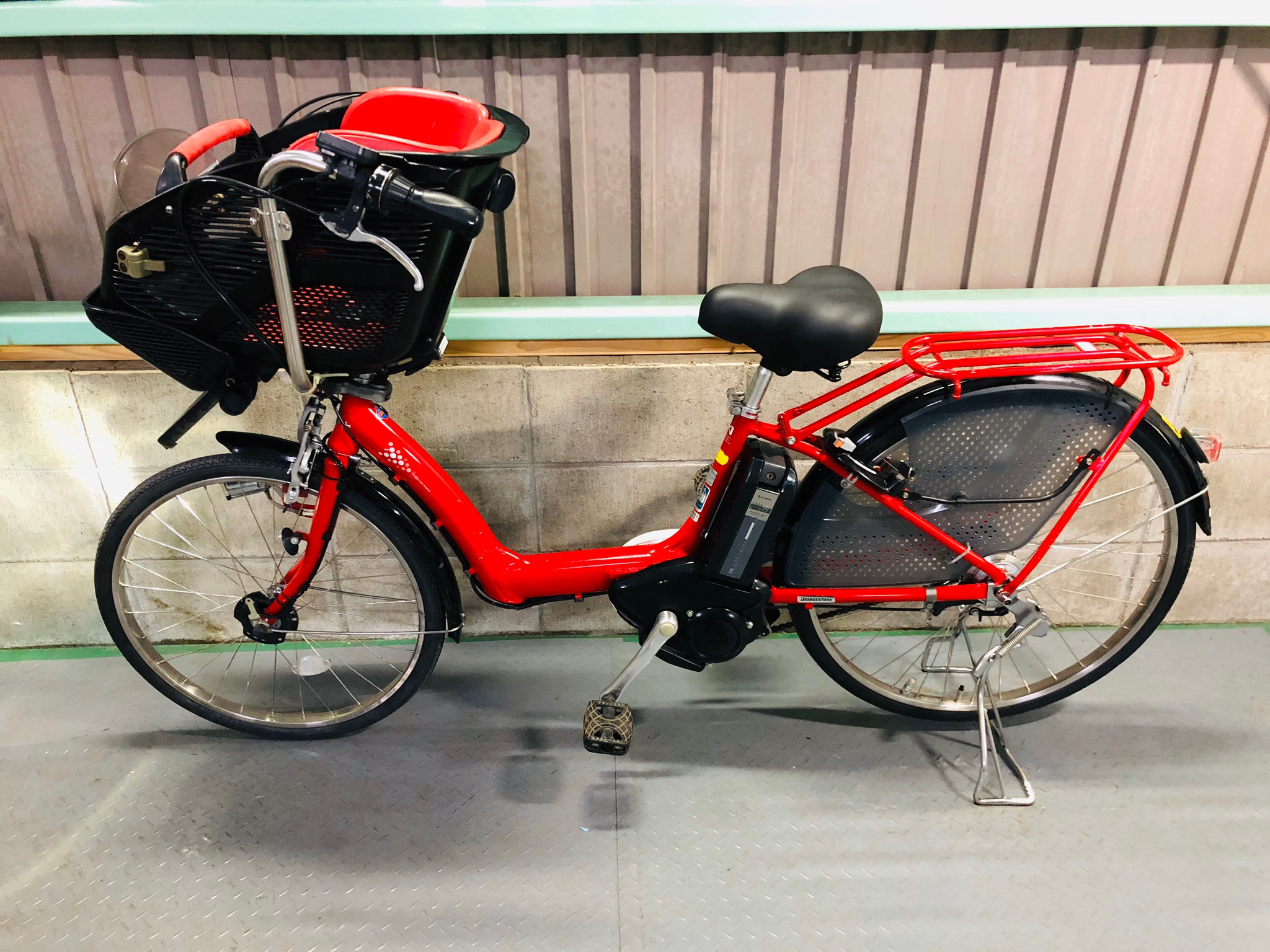 低価格モデル】Y1279ブリヂストン8.9Ah子供乗せ電動アシスト自転車