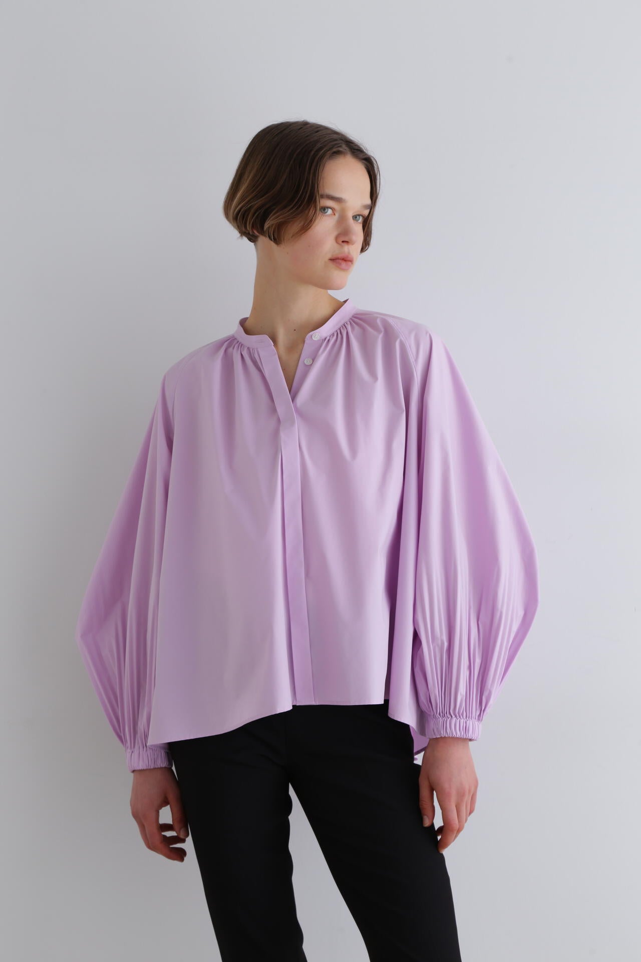 SOLOTEXブロードノーカラーシャツ | LE PHIL（ル フィル） ｜【公式