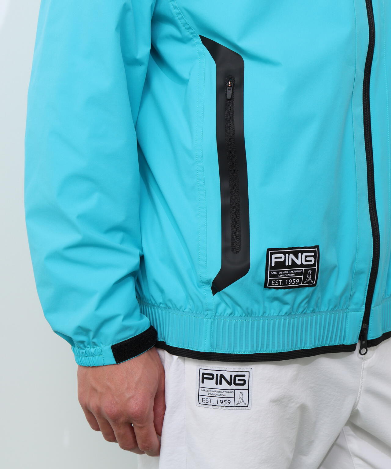 PING APPAREL】撥水フルジップフーディーブルゾン ＜GOLD＞ (MENS