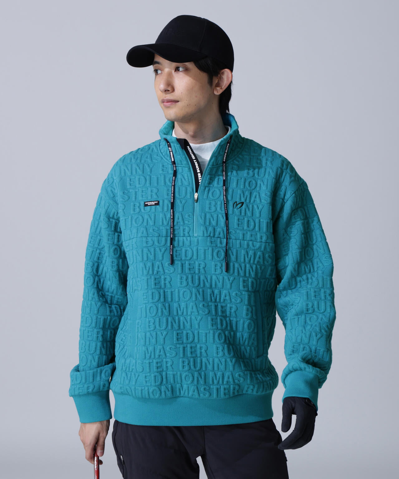 ロゴキルトジャガードハーフジップアップ | MASTER BUNNY EDITION
