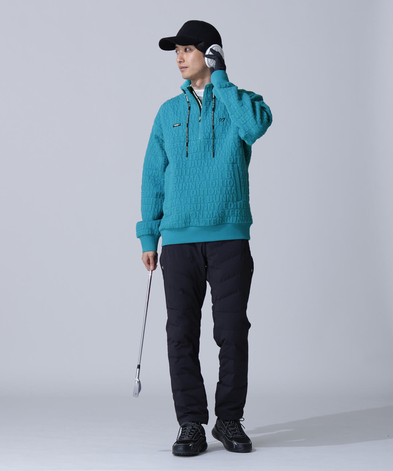 ロゴキルトジャガードハーフジップアップ | MASTER BUNNY EDITION
