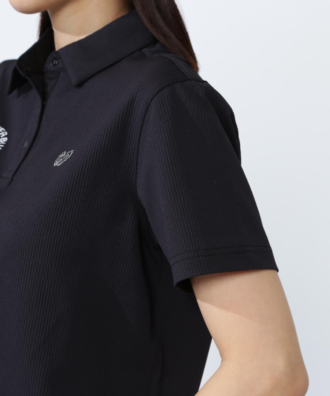 ストライプサッカー4WAYストレッチ半袖ポロシャツ | MASTER BUNNY