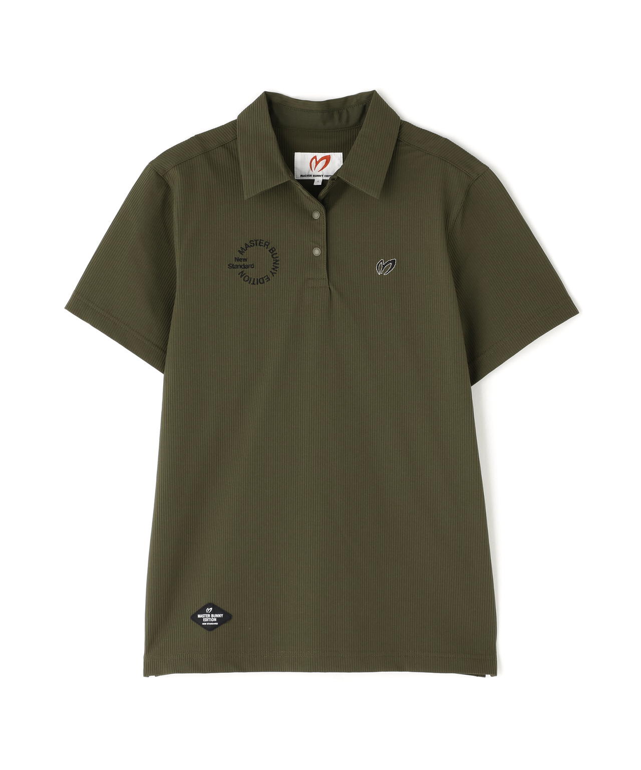 ストライプサッカー4WAYストレッチ半袖ポロシャツ | MASTER BUNNY