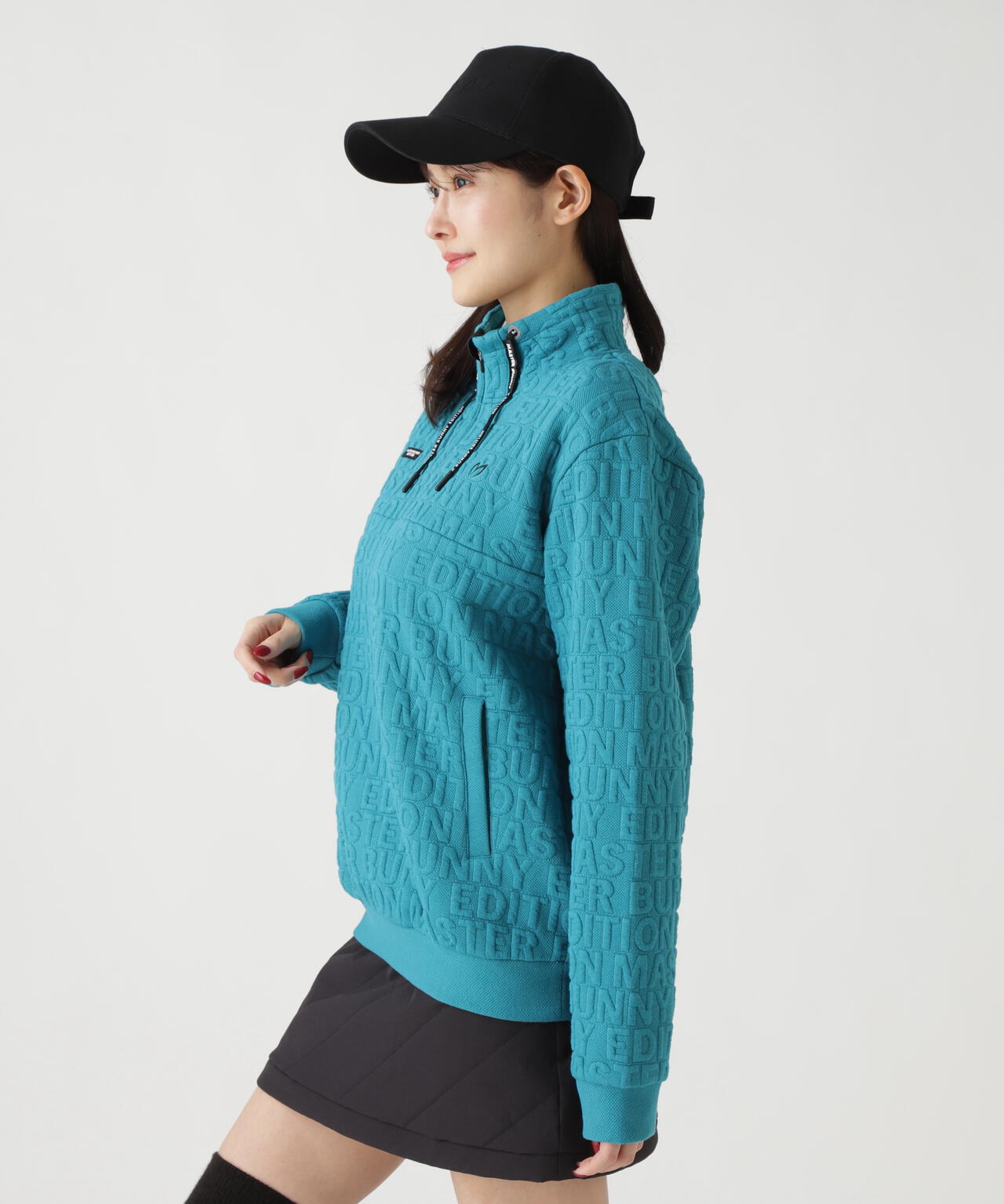 ロゴキルトジャガードハーフジップアップ | MASTER BUNNY EDITION