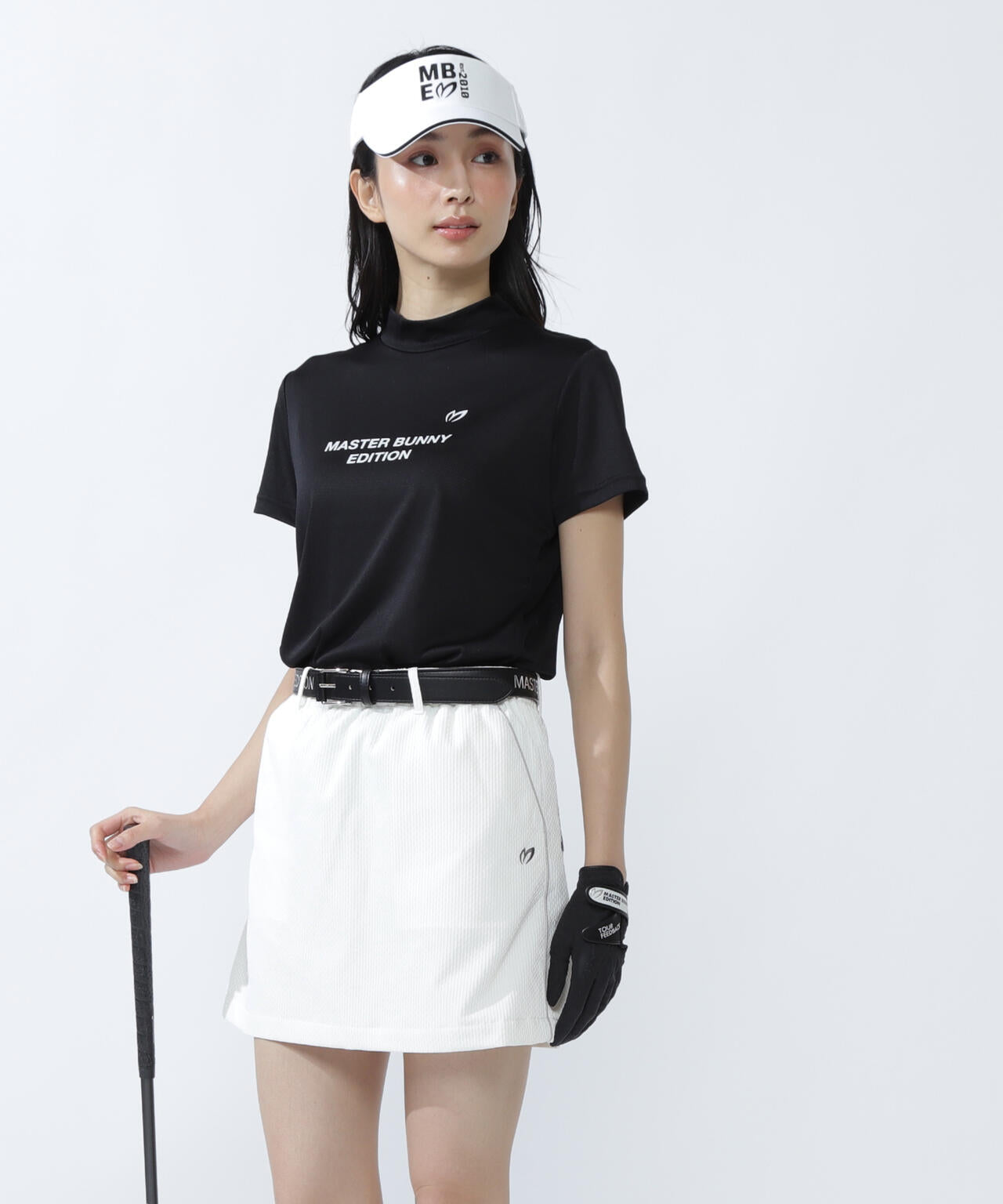 ベアメッシュ半袖モックネックカットソー | MASTER BUNNY EDITION