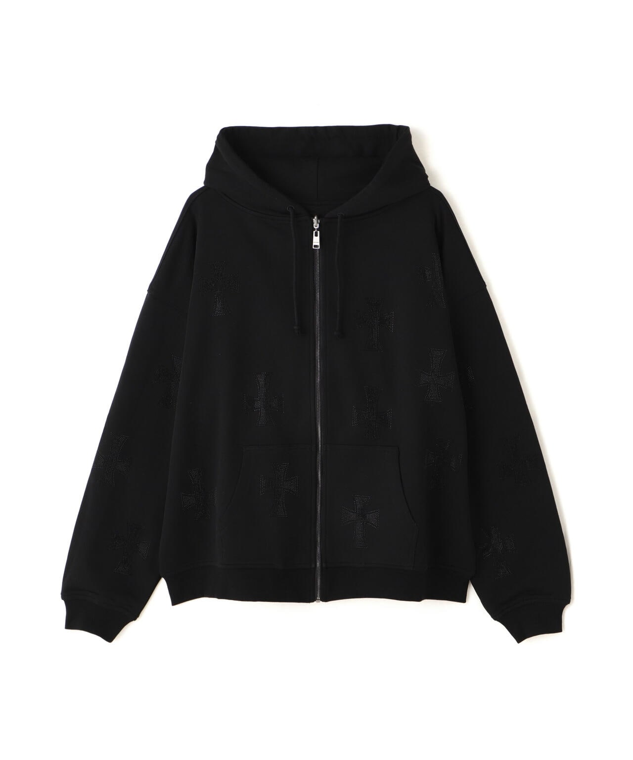 UNKNOWNLONDON/アンノウンロンドン/BLACK×BLACK CROSS REVERSIBLE ZIP