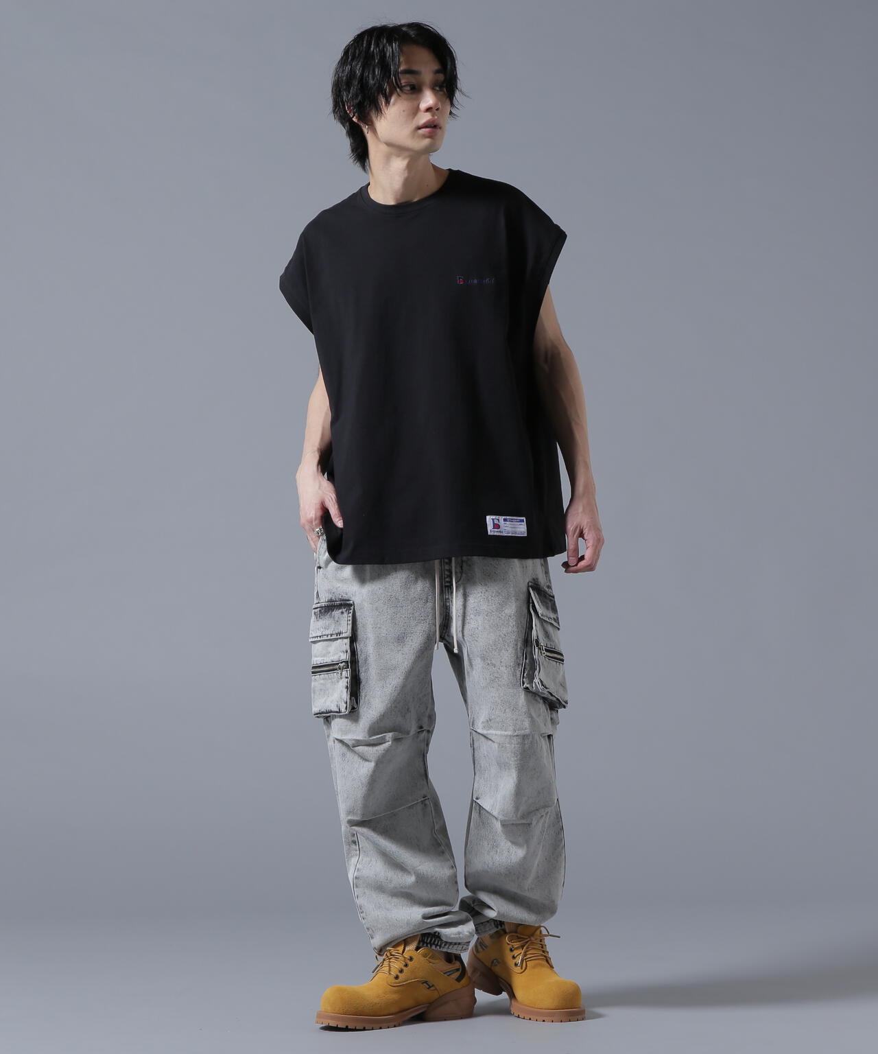 WEB&DEPOT限定】DankeSchon/ダンケシェーン/DENIM ZIP-POCKET CARGO