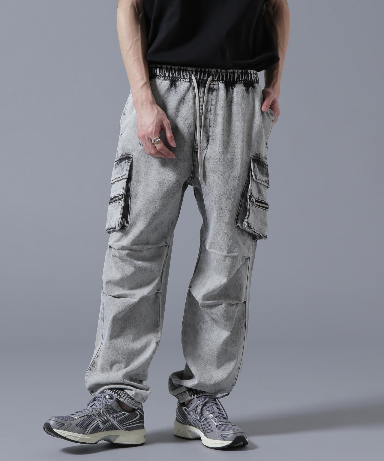 WEB&DEPOT限定】DankeSchon/ダンケシェーン/DENIM ZIP-POCKET CARGO