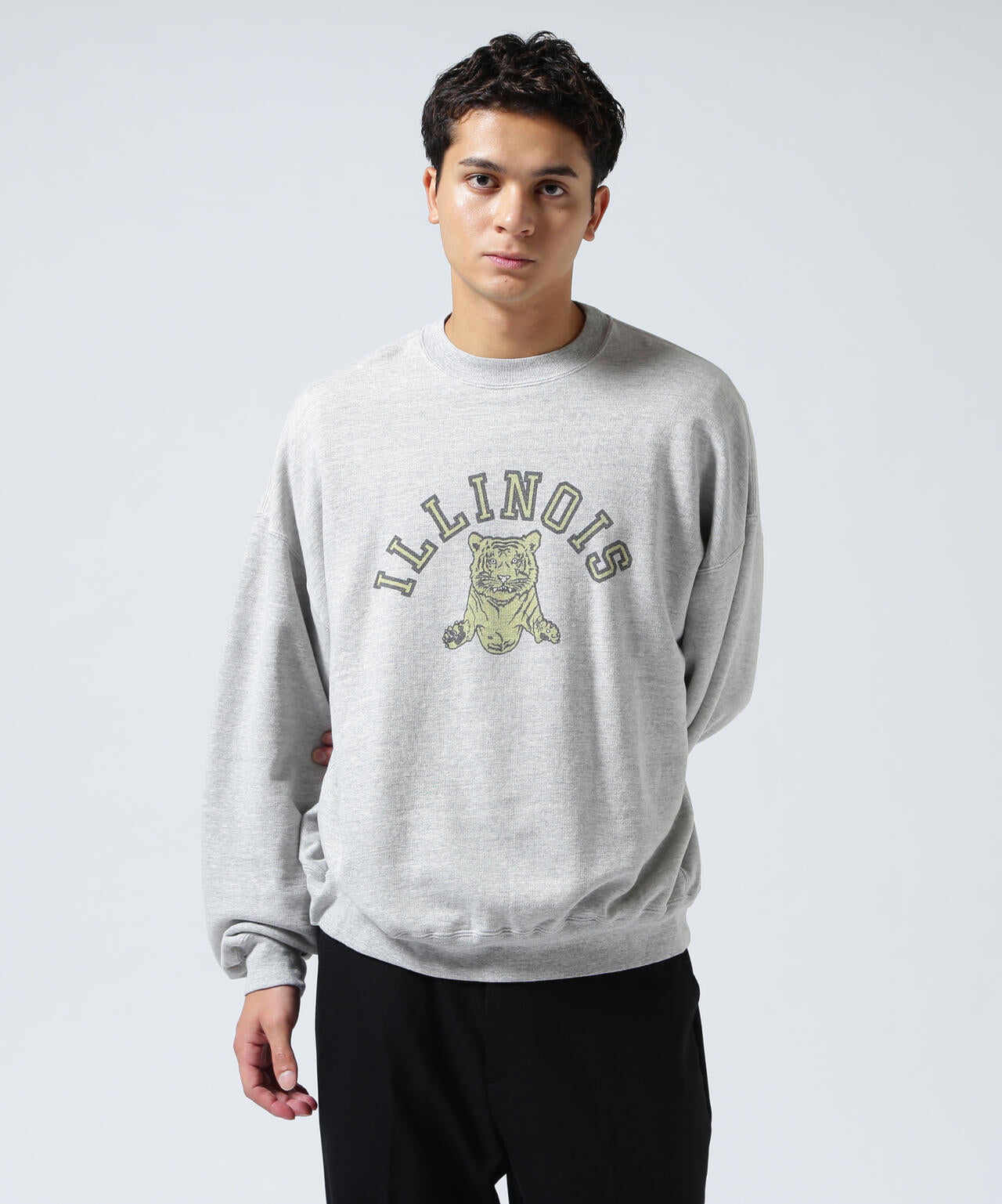 REMI RELIEF / ロングウォッシュ加工 別注3飛び裏毛クルースウェット