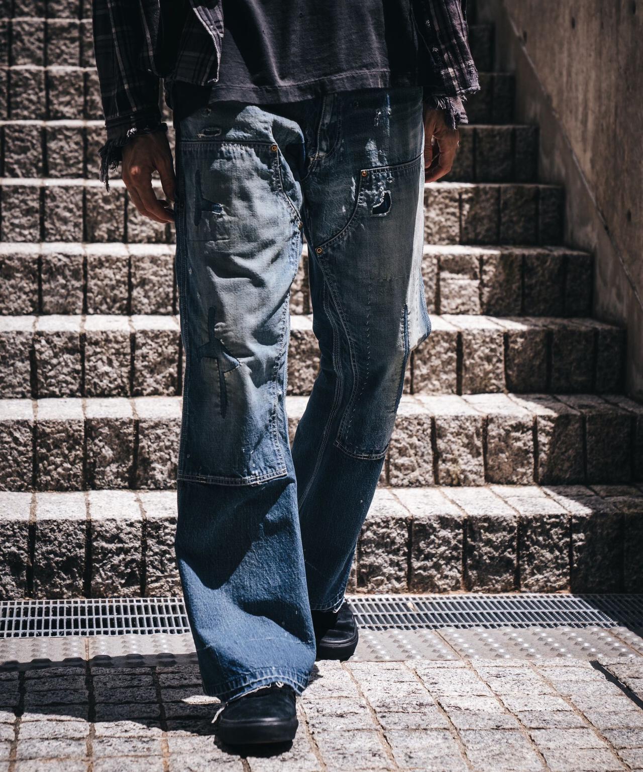 SAINT MICHAEL/セントマイケル/DOUBLE KNEE/DENIM/BLUE | ROYAL FLASH