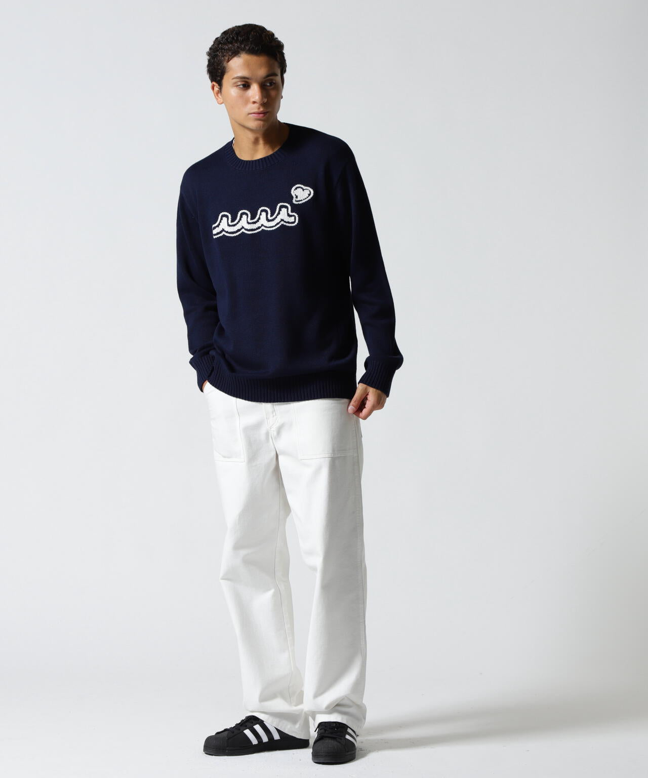 muta MARINE/ムータ マリン/別注 WAVE CREW KNIT | ROYAL FLASH