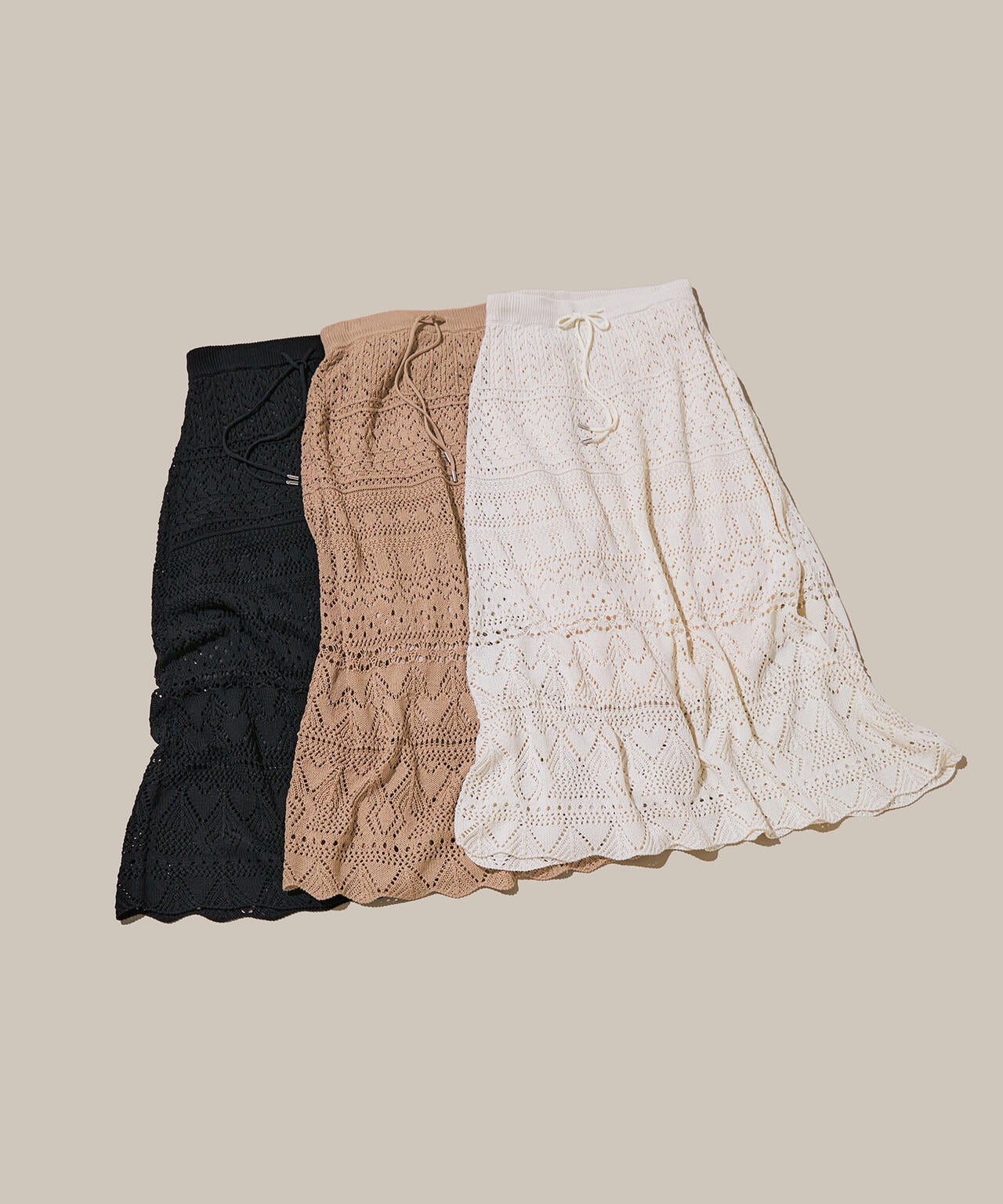 カギアミ風ニットスカート | N. Natural Beauty Basic*（エヌ