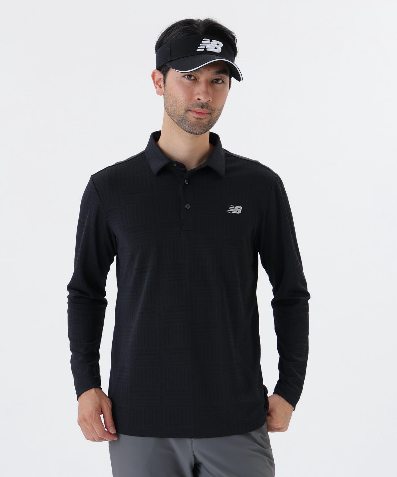 ロゴグレンチェック柄 ストレッチ 長袖 カラーシャツ (MENS) | new