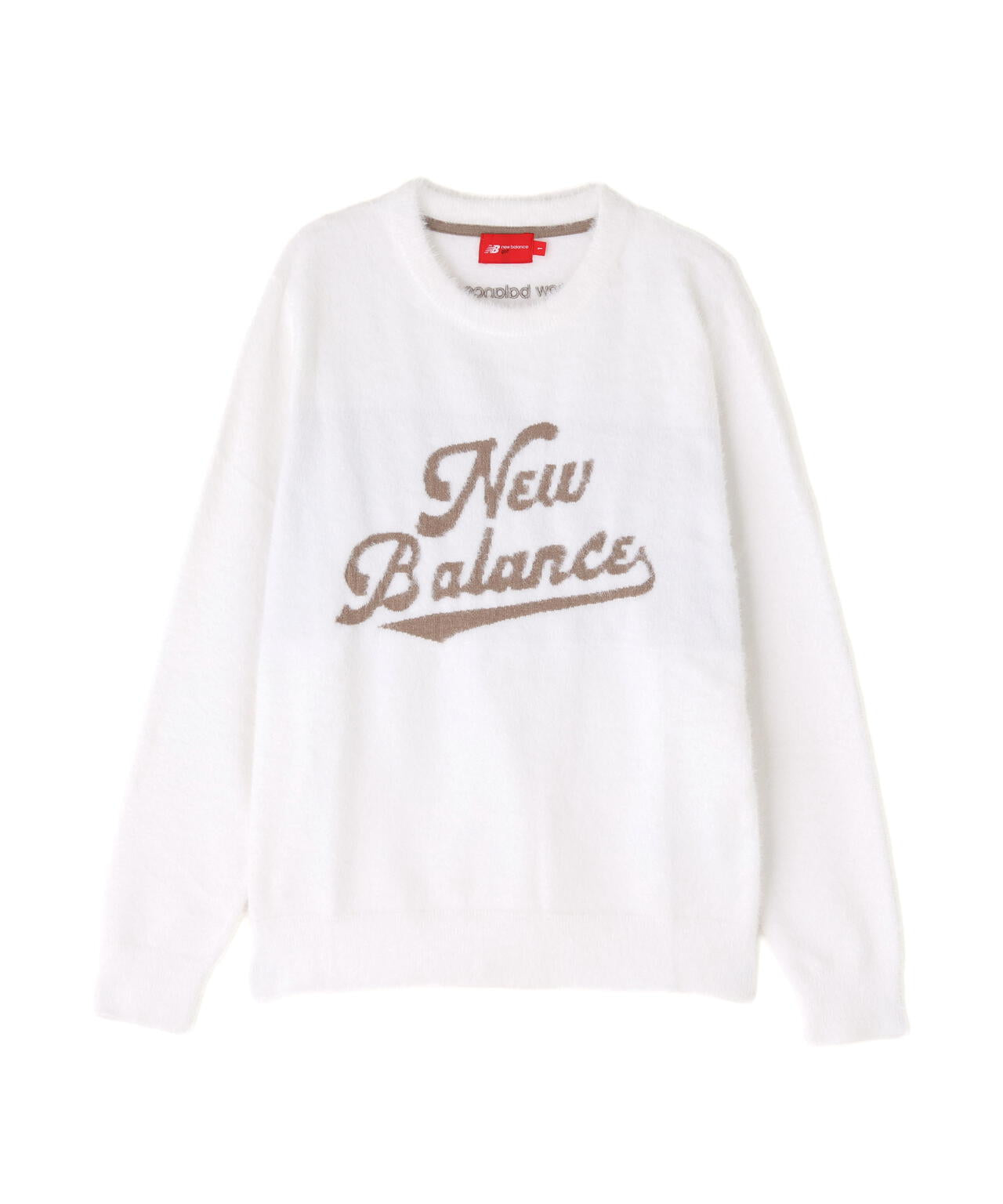 スクリプトロゴ フェザーヤーン クルーネック ニット プルオーバー