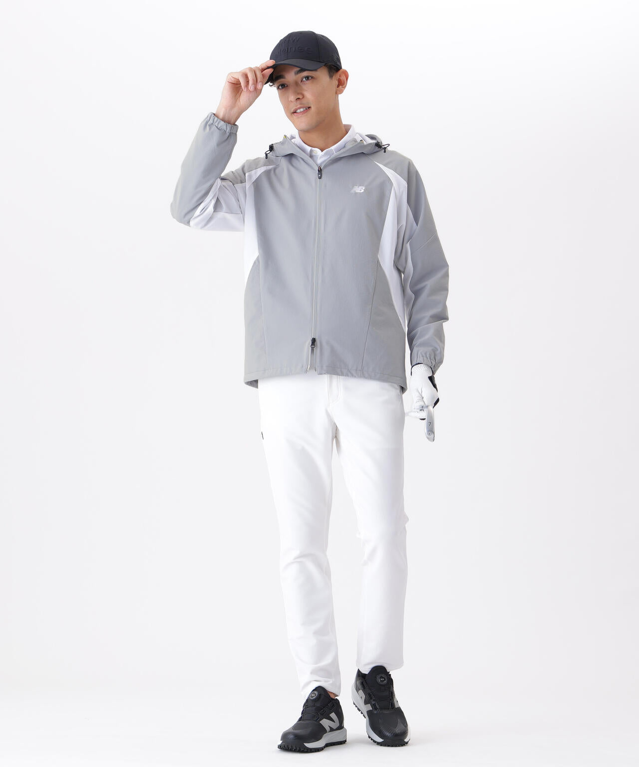 撥水 4WAYストレッチ フルジップ シェルパーカー (MENS) | new balance