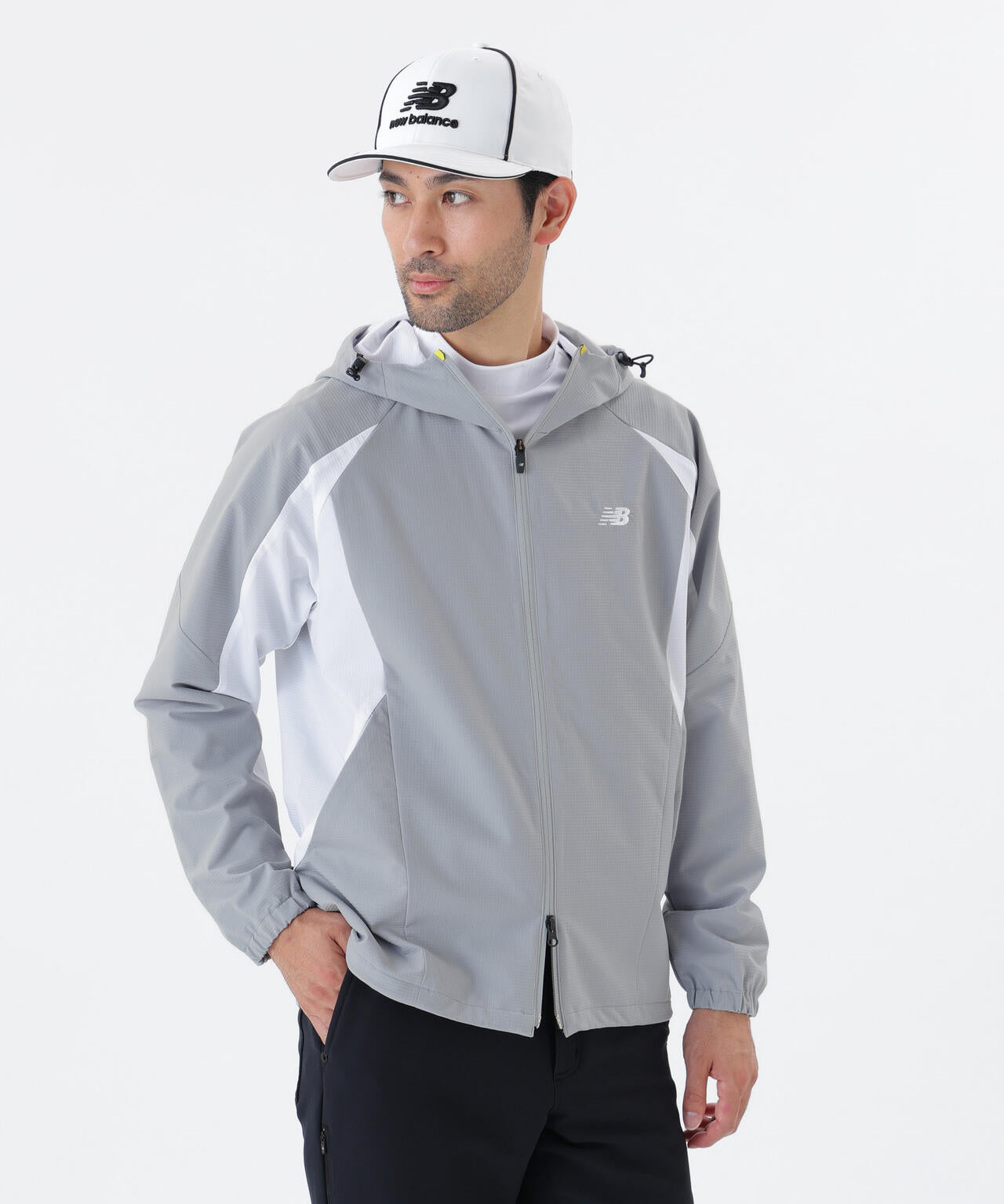 撥水 4WAYストレッチ フルジップ シェルパーカー (MENS) | new balance