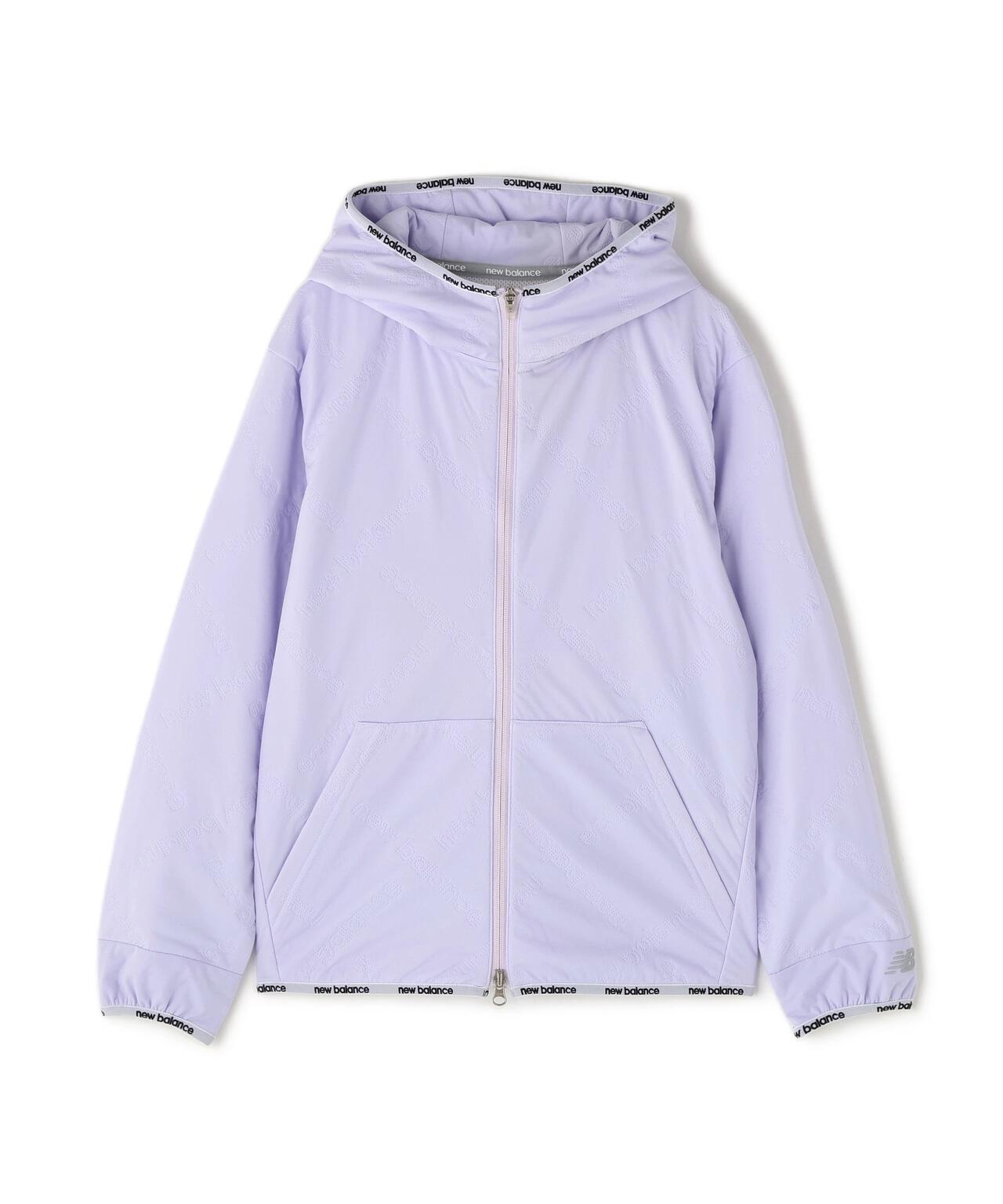 防風 撥水 保温 ロゴダイヤチェックキルト フルジップ フーディー