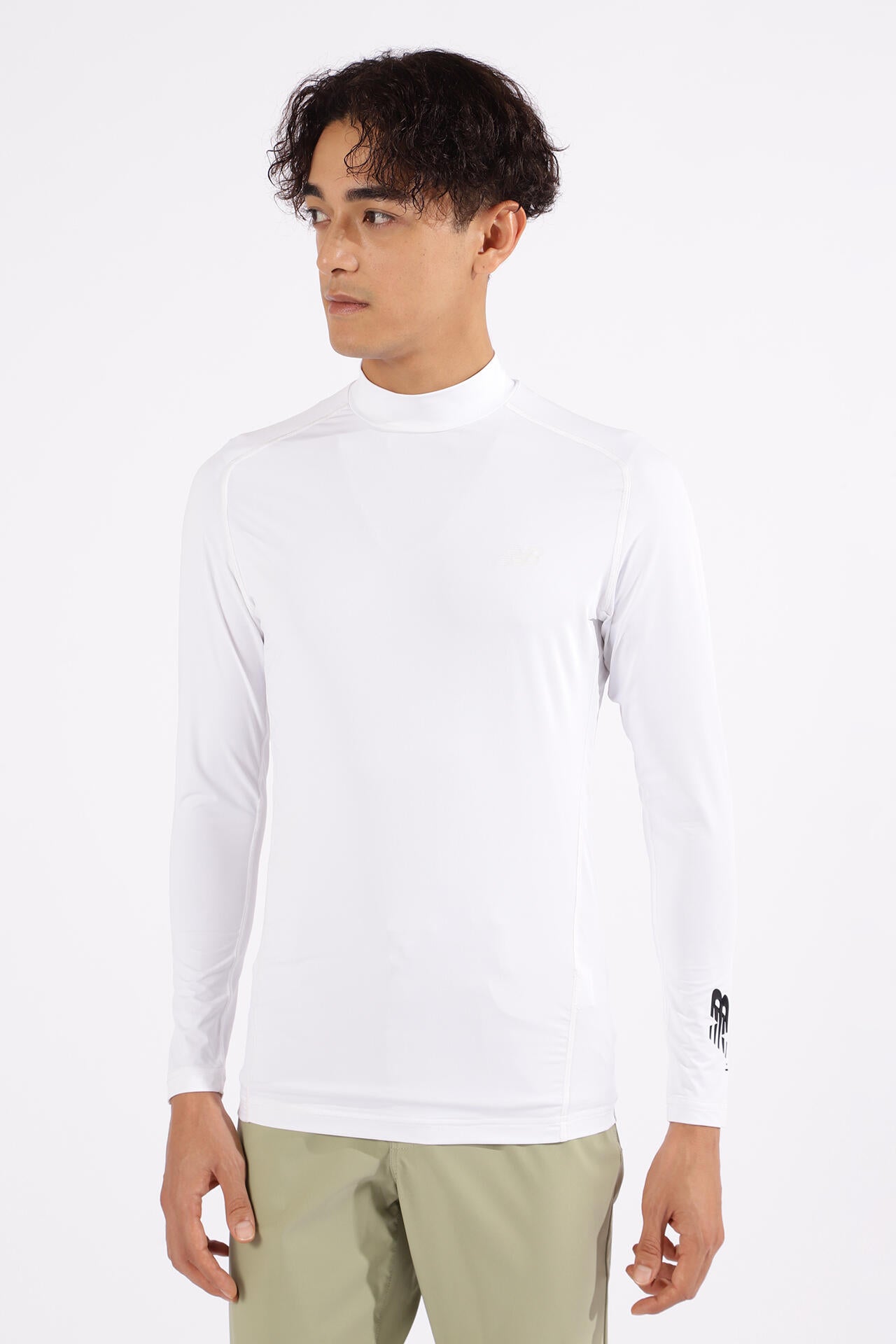 接触冷感 UV モックネック インナー プルオーバー (MENS) | new