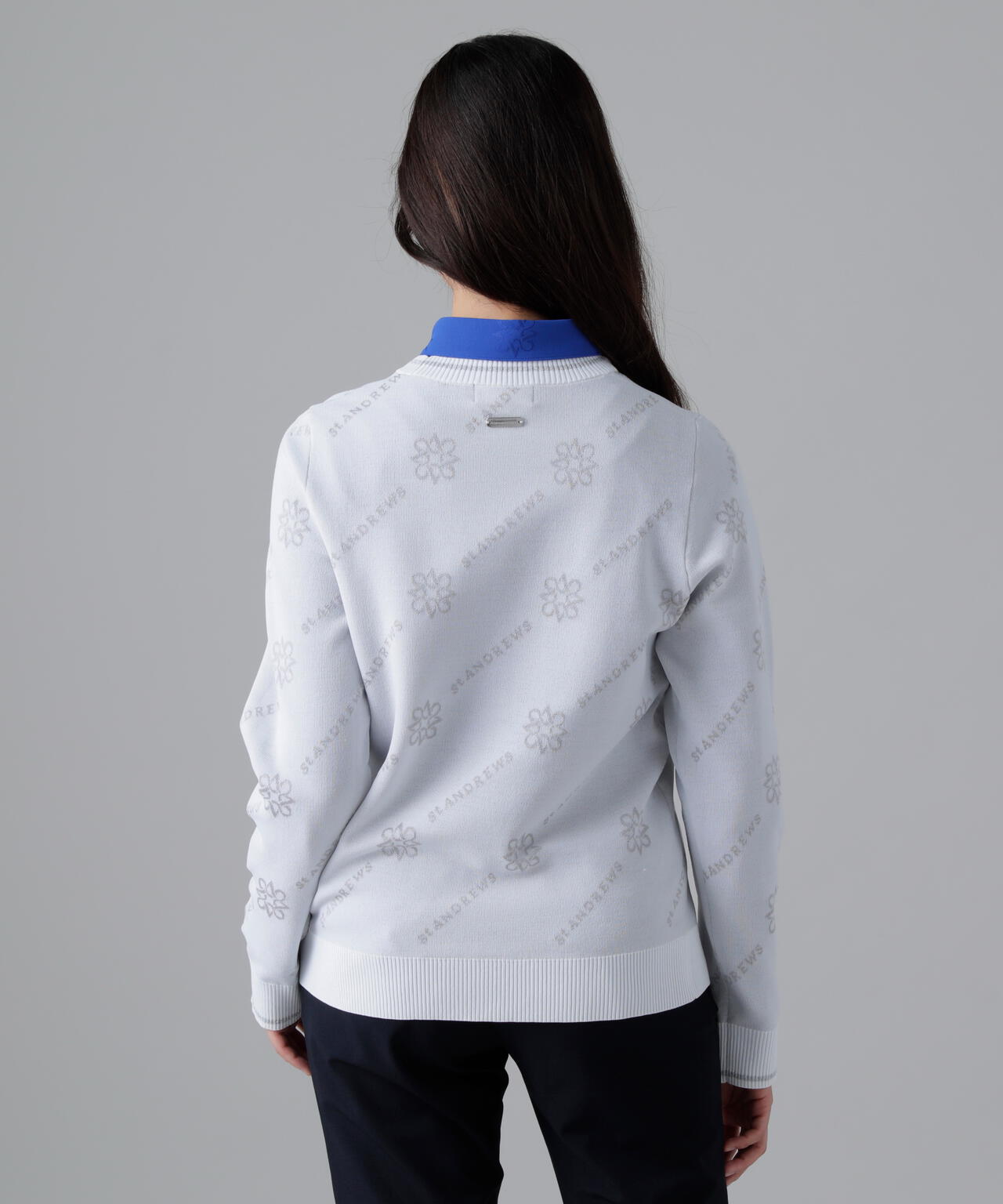 14Gロゴケルトジャガードクルーネックニットプルオーバー (WOMENS