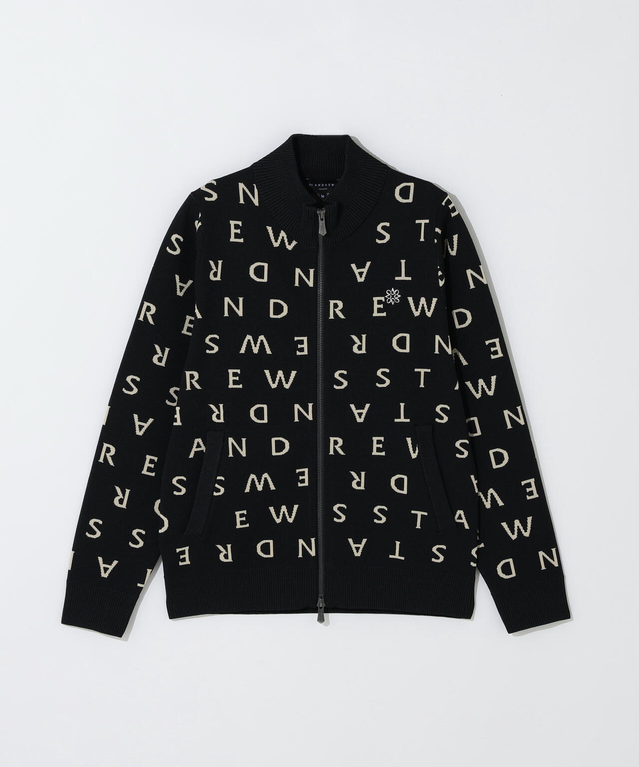 14Gロゴジャガードフルジップニット (WOMENS) | St ANDREWS（セント